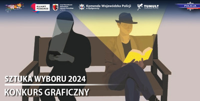 Fragment plakatu Anny Błażejewskiej. Państwowe Liceum Sztuk Plastycznych. Praca wyróżniona w 2022 roku. Plik JPG.